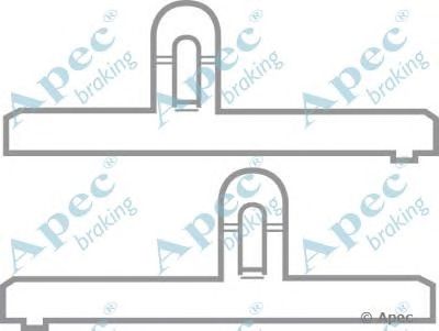 APEC BRAKING kit265 -  Комплектующие, тормозные колодки